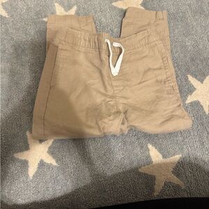 Janie and Jack Tan Elastic Waist Pants